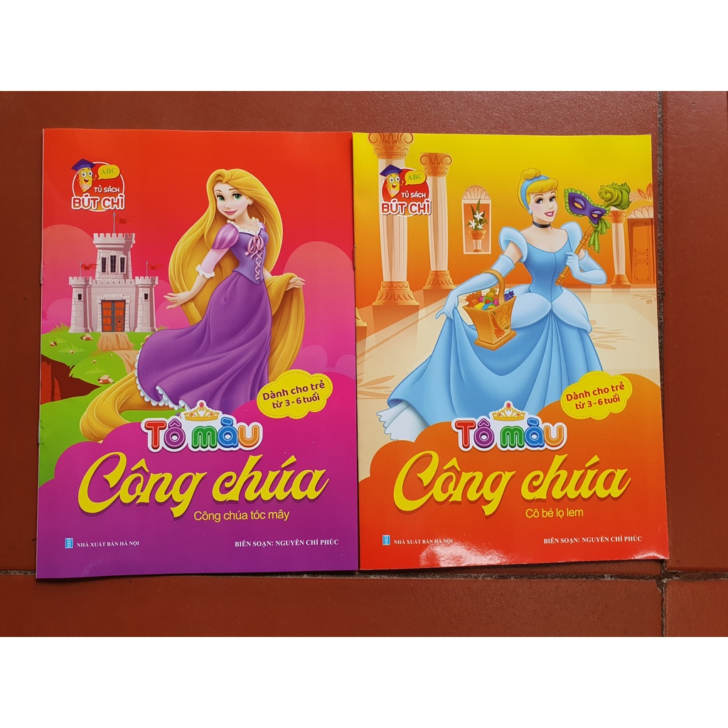 Sách - Tô Màu Công Chúa Dành Cho Bé Từ 2 - 6 Tuổi (6 Cuốn)