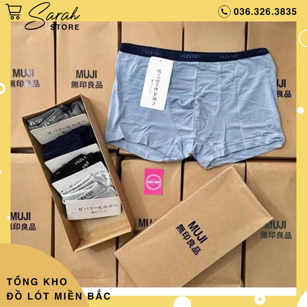 Hộp 5 Quần Sịp Đùi Cotton Cao Cấp Xuất Nhật
