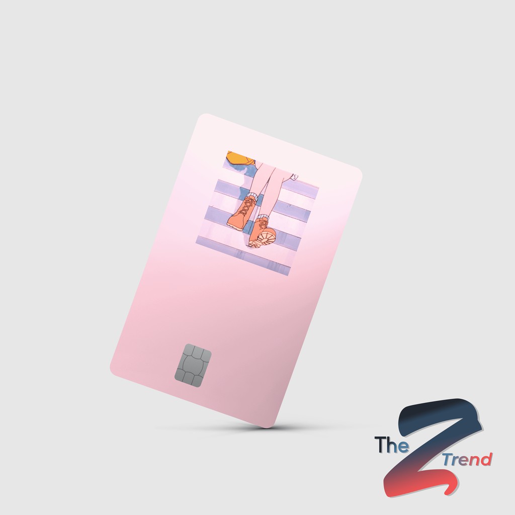 Miếng dán thẻ ngân hàng/ Dán thẻ ATM The Z Trend - PINK ASTHETICS