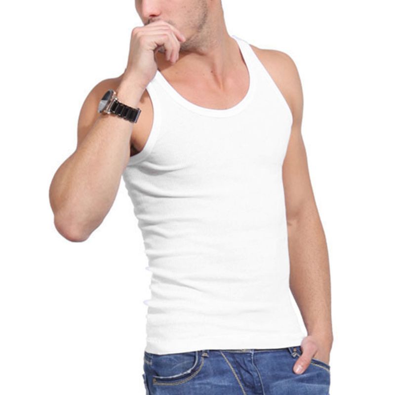 Xiangbao Áo Thun Ba Lỗ Thể Thao Mùa Hè Có Dây Cho Nam