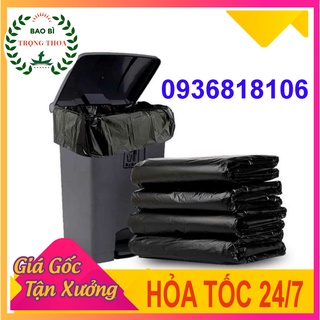 BAO RÁC SIZE 90 X 120 CM CHO THÙNG RÁC LỚN 1KG MÀU ĐEN