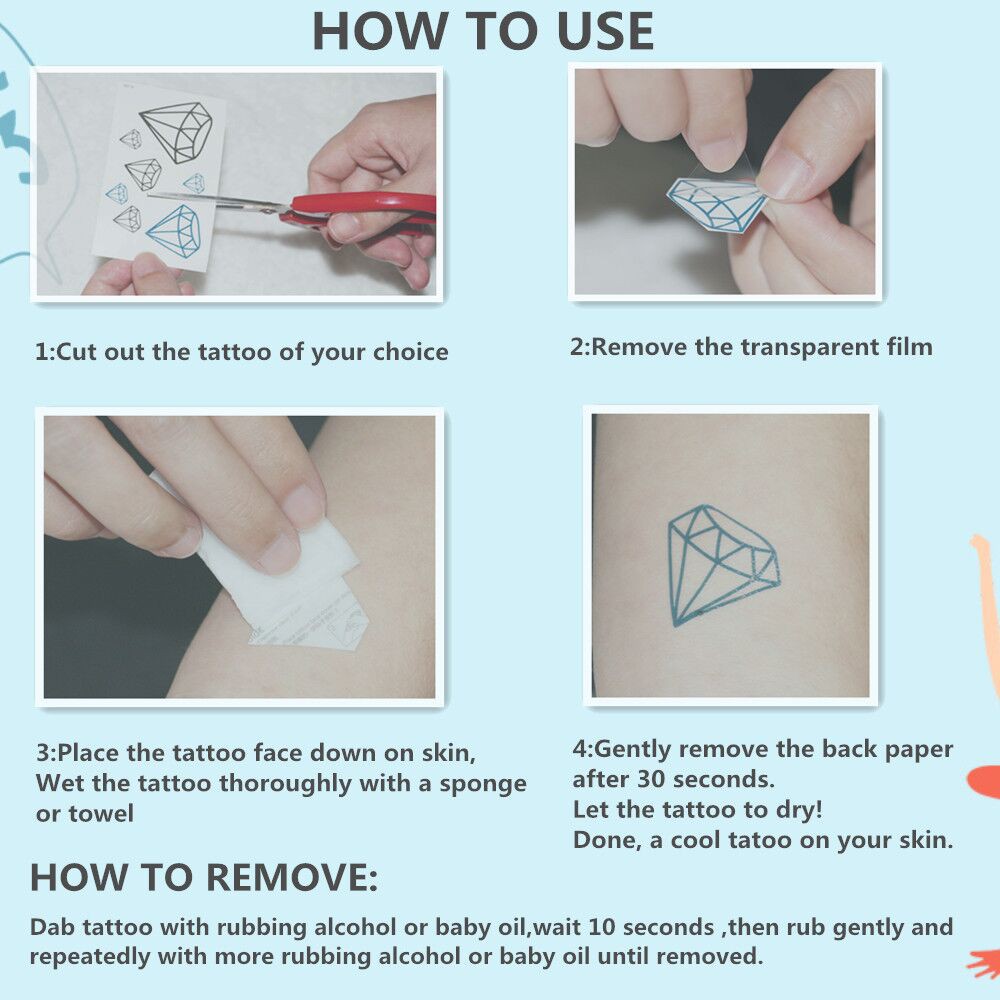 Sticker hình xăm màu đen chống nước DIY dán tay và cơ thể cho nữ