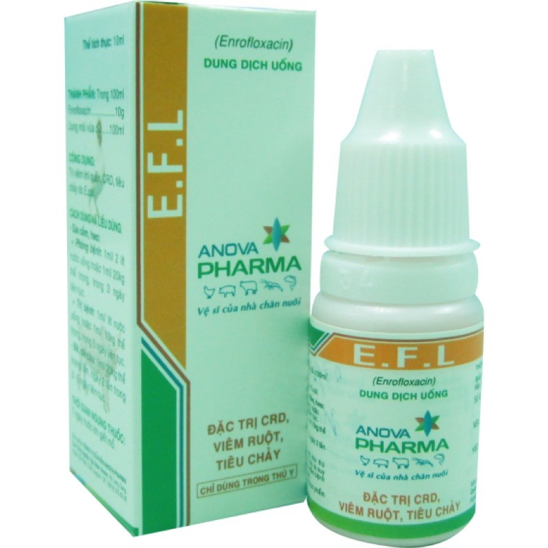 1 lọ EFL anova (10ml) cho Gia cầm, Gia súc.