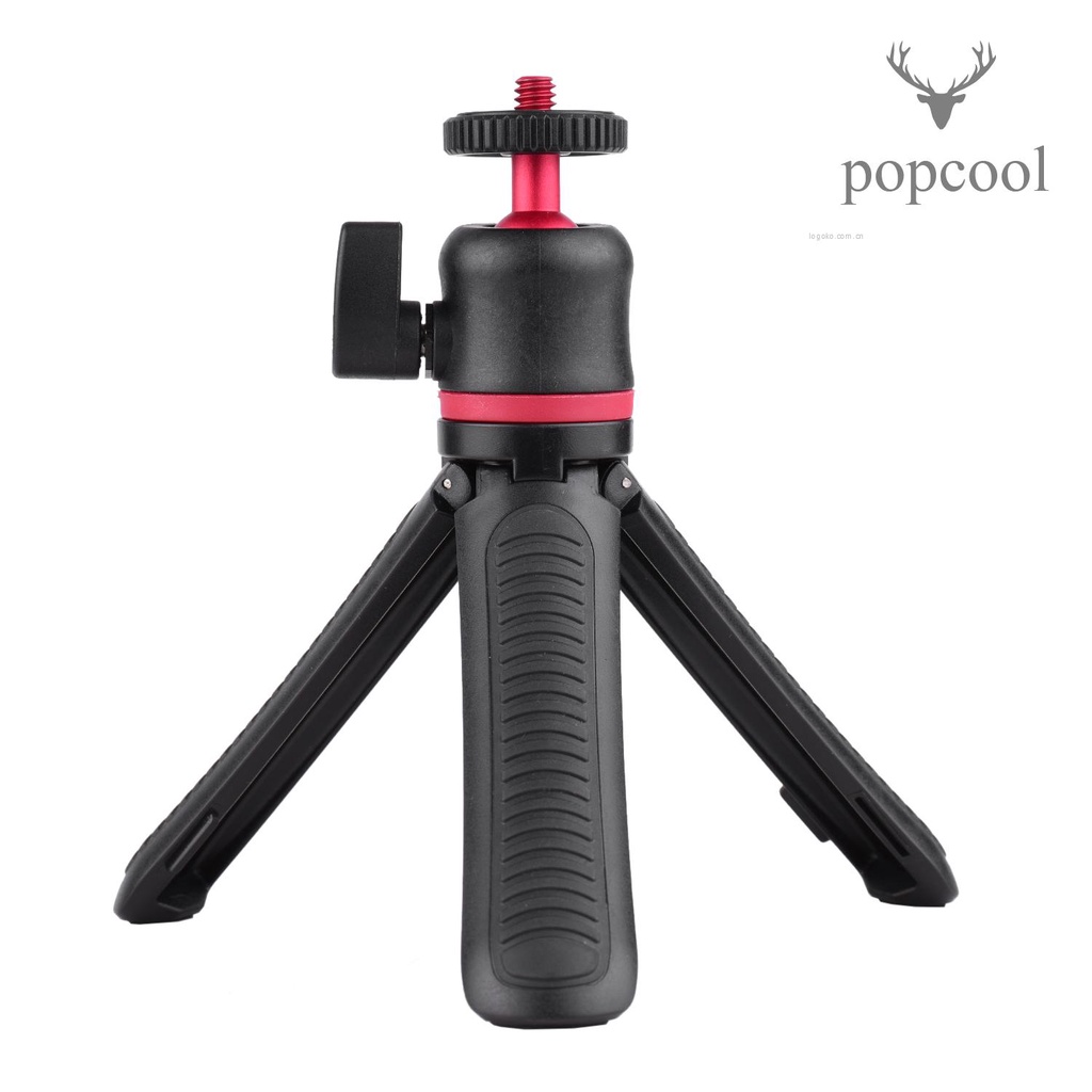 Giá Đỡ Ba Chân Mini Cầm Tay Đầu Tròn 1 / 4 Inch Có Thể Kéo Dài Và Kéo Dài Kèm Ốc Vít Dùng Để Quay Vlogging / Phát Trực Tuyến | BigBuy360 - bigbuy360.vn