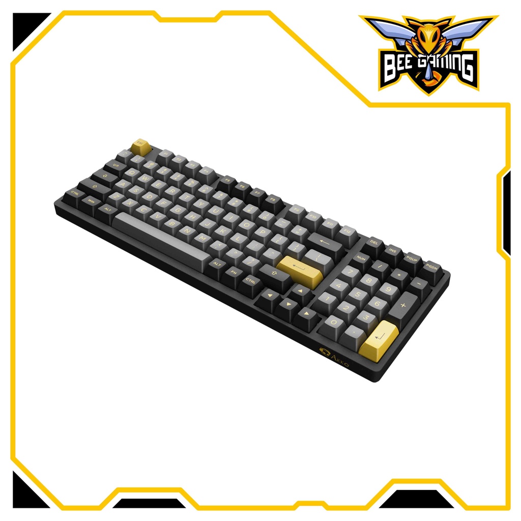 Bàn phím cơ AKKO 3098N Multi-modes Black Gold