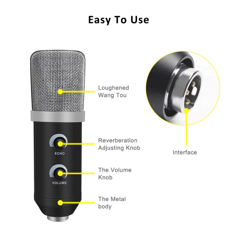 [Chính hãng] Micro USB Glosrik GL750 (chỉ kết nối với máy tính) - Mic thu âm, livestream, chat voice đa năng