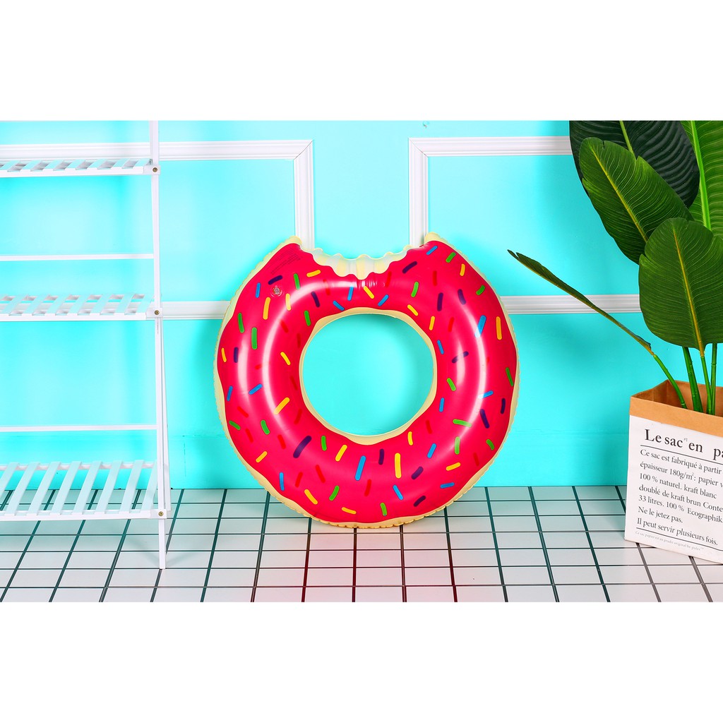 Phao bơi trẻ em GALANO size 60 cm cho bé tập bơi an toàn hình bánh vòng Donut dễ thương SS-001301