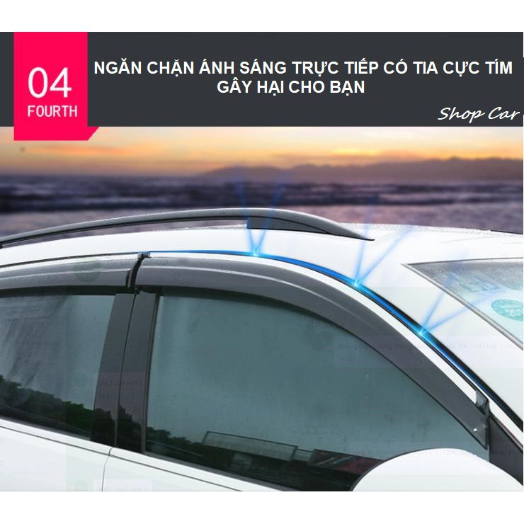 BỘ 4 VÈ CHE MƯA CAO CẤP CHO XE Ô TÔ KIA CERATO, K3 2019-2021