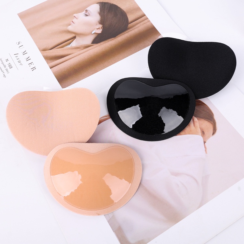 1 Cặp Mút Đệm Áo Ngực / Đồ Bơi Nâng Ngực Dày Dặn Thoáng Khí Hình Trái Tim Dành Cho Bạn Nữ