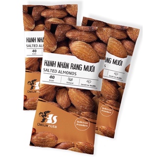 Hạnh nhân rang muối 40g deluxnuts