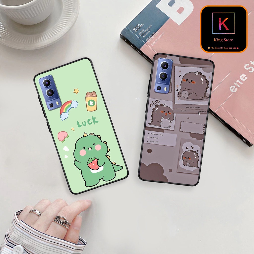 Ốp lưng Vivo Y72 5G - Y51 2020 - Y53s - Ốp lưng vivo in hình khủng long,dinosaur dễ thương