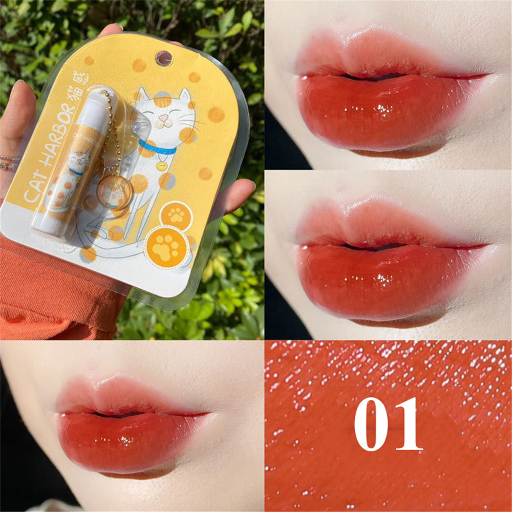 Dễ Thương (Hàng Mới Về) Son Môi Hai Trong 1 Không Phai Lâu Trôi Thiết Kế Hình Mèo Đáng Yêu | BigBuy360 - bigbuy360.vn
