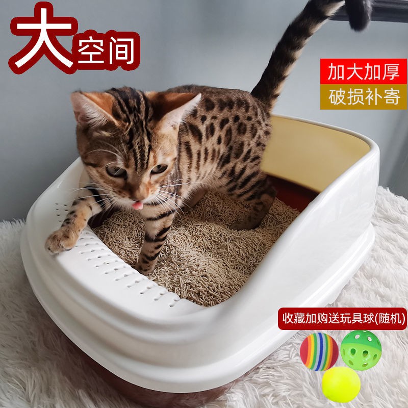 Đồ dùng cho mèo Bộ dành cho mèo Cần mua Bộ Kitten Bộ hoàn chỉnh gồm Hộp lót chuồng, cát vệ sinh cho mèo, Toilet cho mèo,