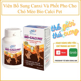 Viên Bổ Sung Canxi Và Phốt Pho Cho Chó Mèo Bio Calci Pet