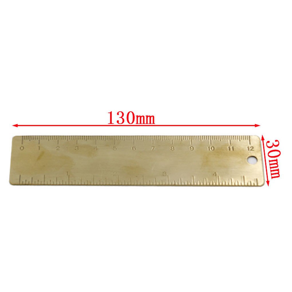 120/80/100mm Mini Brass Vernier Pocket-size Vintage Ruler