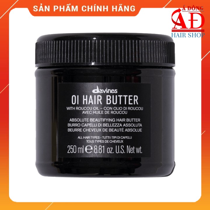 [+Tặng mũ trùm] KEM Ủ TÓC DAVINES OI HAIR BUTTER 250ML - CHÍNH HÃNG