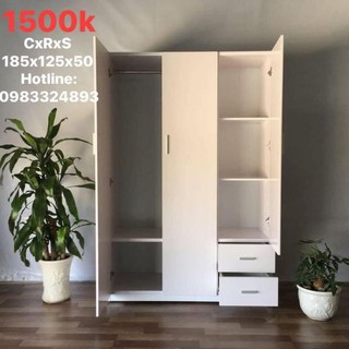 Tủ nhựa 3 cánh 1.500.000 đ