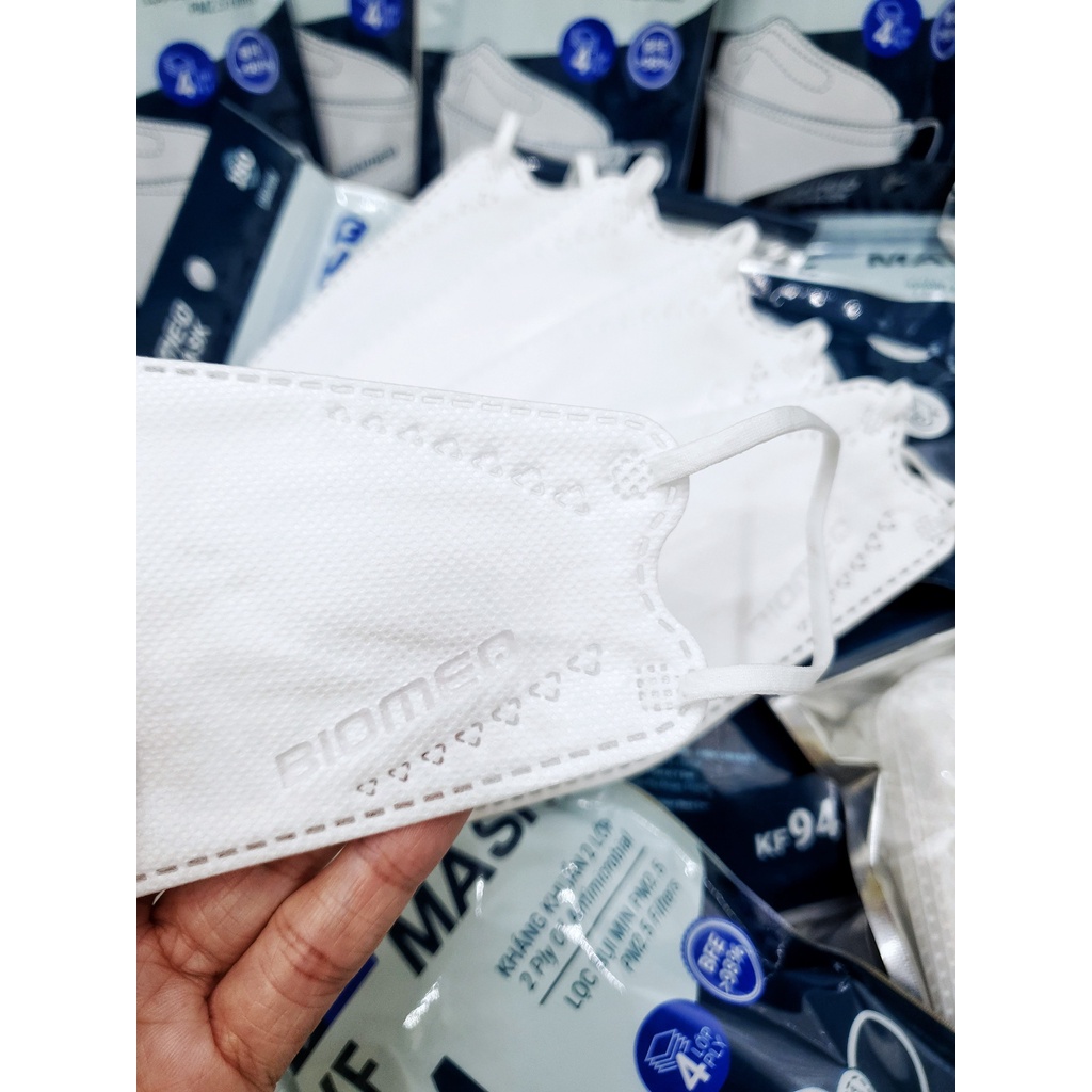 COMBO 50 - 100 cái Khẩu trang 4 lớp KF94 BIOMEQ  - Bịch 10 cái