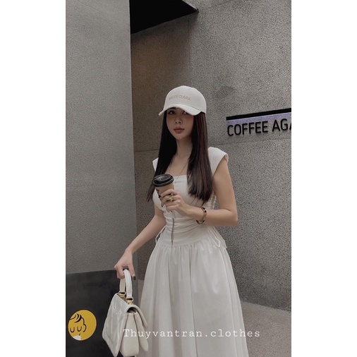 Váy maxi dây rút eo dáng dài sành điệu cho nàng cá tính