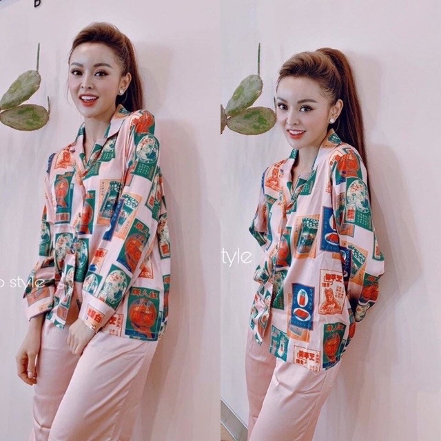 Bộ lụa hình satin dola cá tính | BigBuy360 - bigbuy360.vn