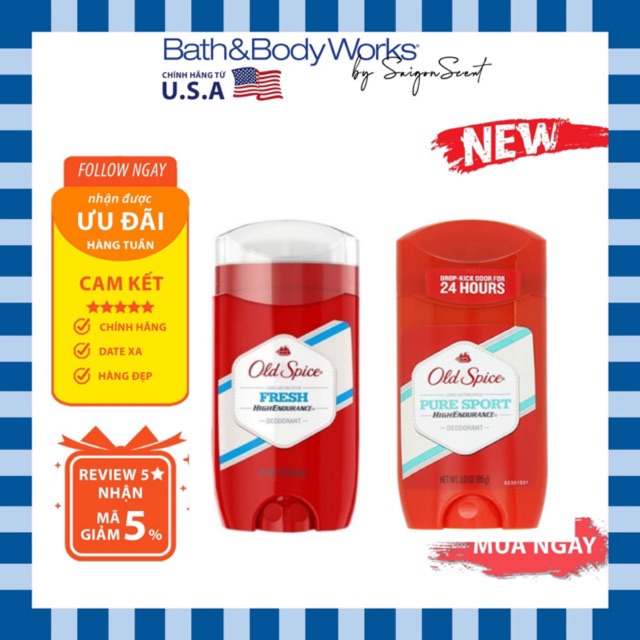 Lăn Khử Mùi Old Spice Pure Sport/Fresh ( 85G)