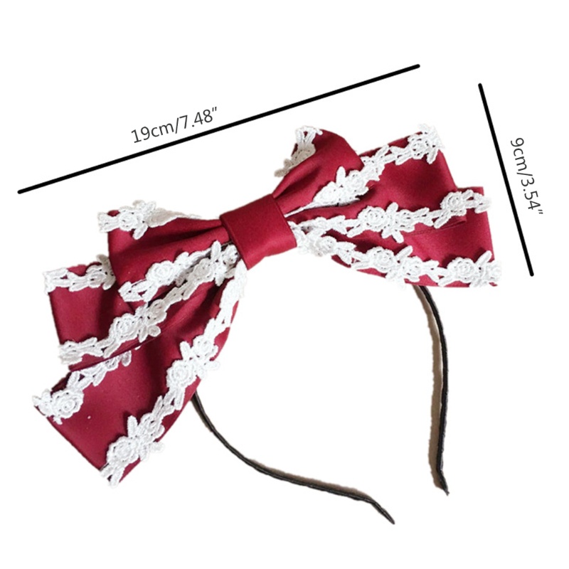 Băng Đô Nơ Ren Hóa Trang Cô Hầu Gái Phong Cách Gothic Mới Lạ