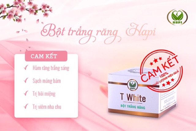 BỘT TRẮNG RĂNG T WHITE