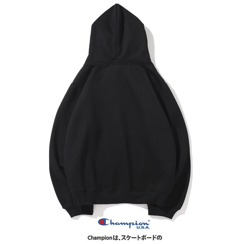 Áo hoodie lót nhung cotton đơn giản thời trang dành cho cặp đôi