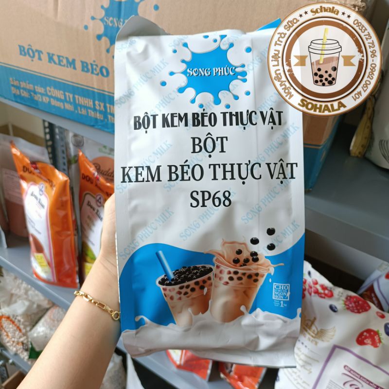 Bột sữa/ Bột kem béo thực vật Song Phúc túi 1kg - nguyên liệu pha trà sữa