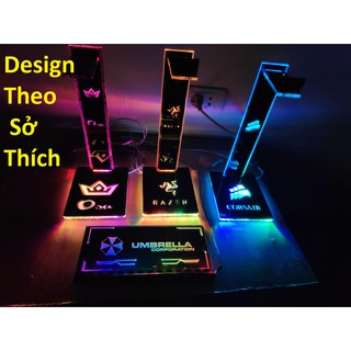 Thanh Đỡ Tai Nghe RGB - Đồng Bộ Mọi Main, Hub Led - Thiết Kế Theo Yêu Cầu
