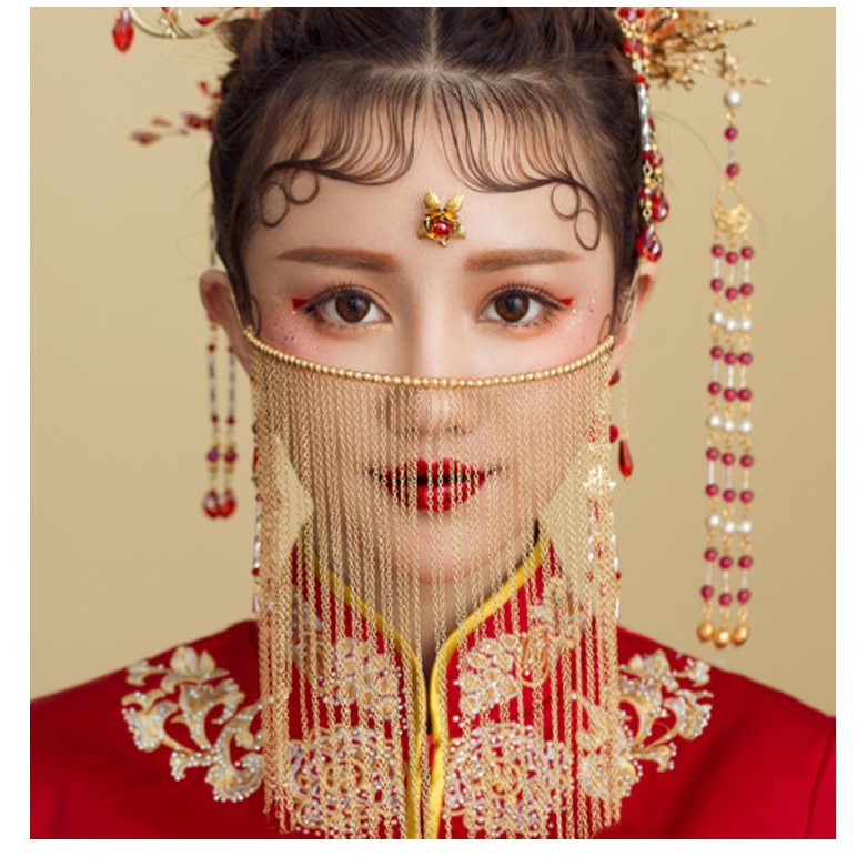 mạng che mặt cổ trang