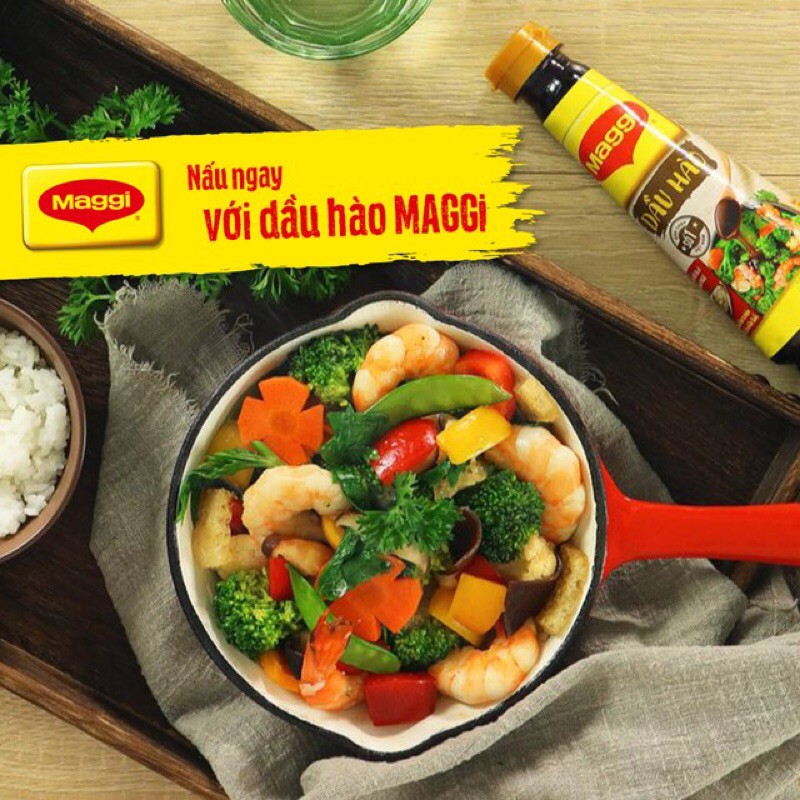 Maggi dầu hào chai 820g