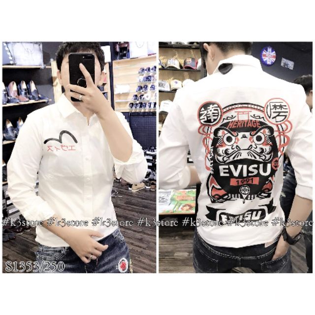 Áo sơ mi evisu thiết kế KV69