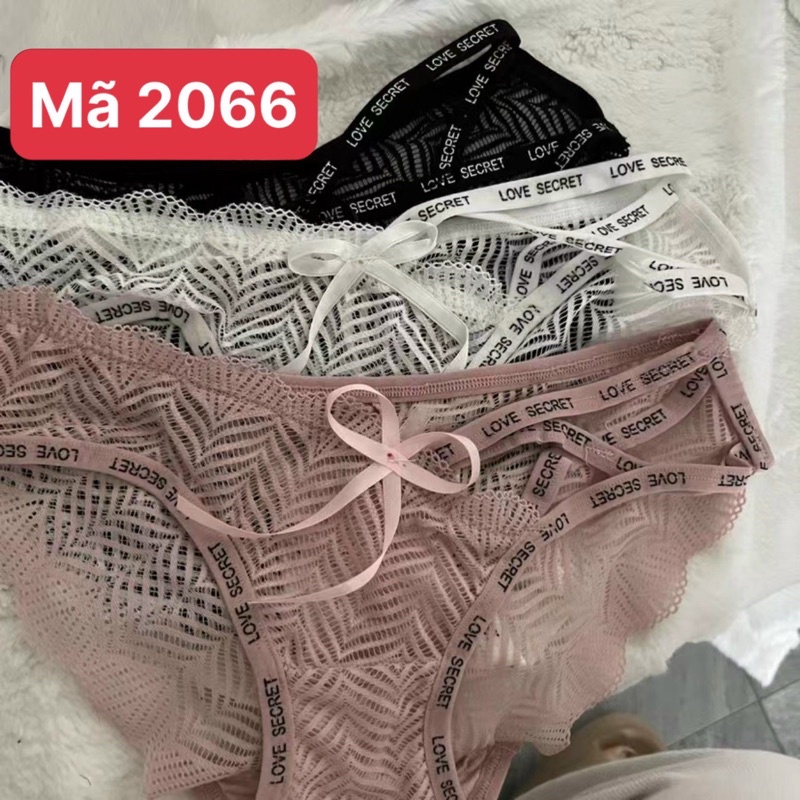 Quần lót nữ ren đan 2066  thiết kế ren xuyên thấu sexy gợi cảm quyến rũ thoáng mát mùa hè 2022