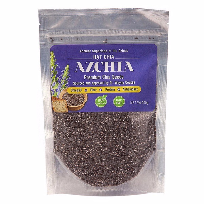 Hạt Chia Hữu Cơ Azchia Hola Andina Organic Chia Seeds 200g