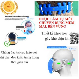 Công cụ hỗ trợ trống dịch thời covid chống đau tai khi đeo khẩu trang 1618 Sản phẩm có tem hologram