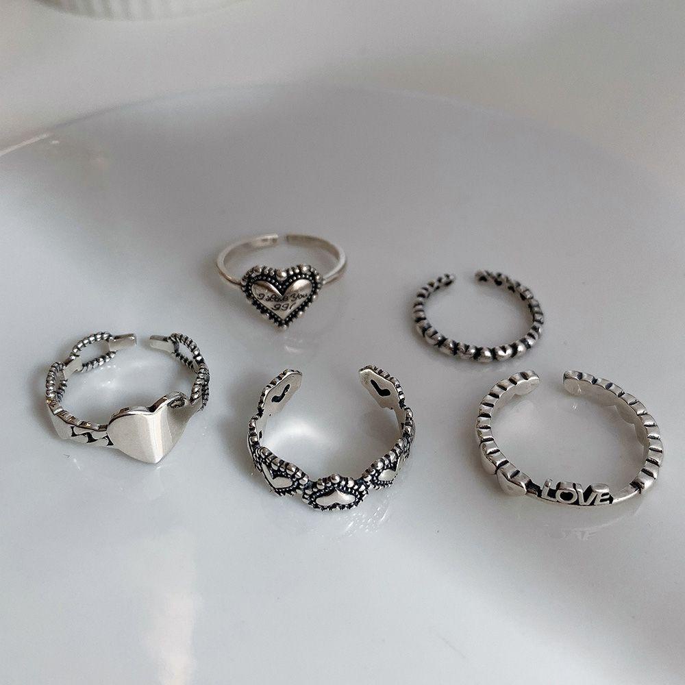 Nhẫn Hở Hình Trái Tim Đơn Giản Thời Trang