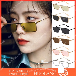 Kính Mát Nữ Gọng Chữ Nhật Nhỏ Retro Phong Cách Hàn Quốc Nhiều Màu Tùy Chọn