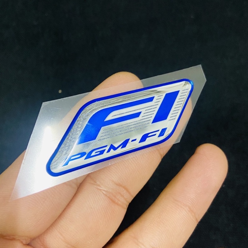 Logo tem nhựa nổi Fi hàng cao cấp sử dụng dán bợ đầu xe Honda, Yamaha
