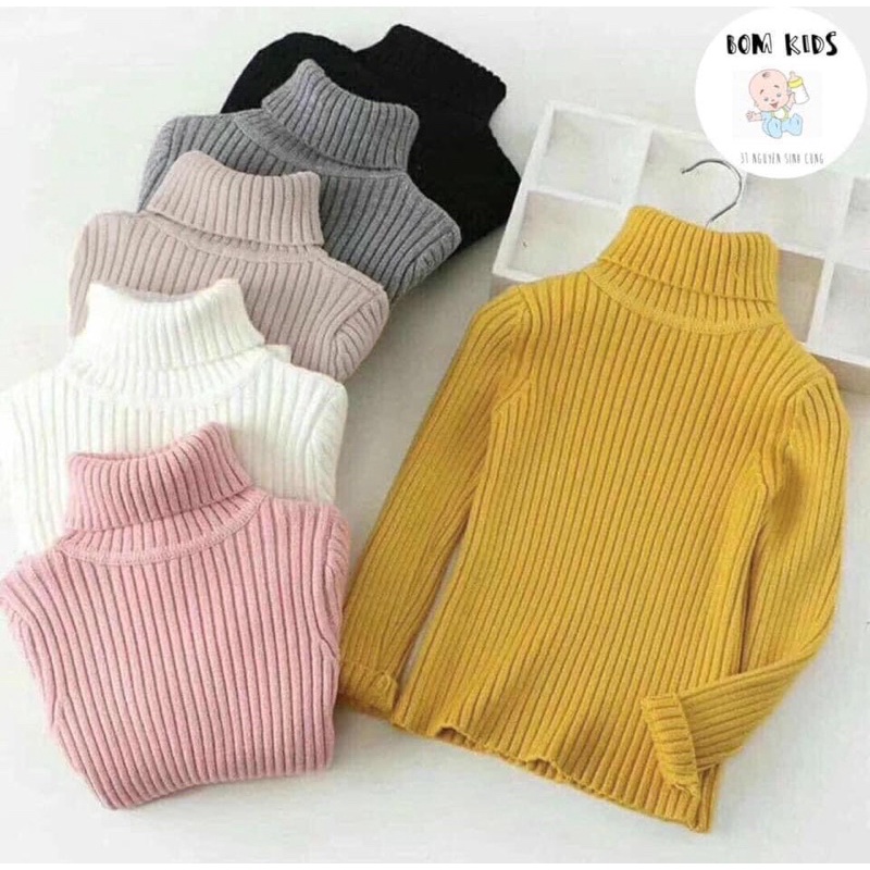 ÁO LEN CỔ LỌ HÀN QUỐC CỰC ĐẸP CHO BÉ TRAI VÀ BÉ GÁI