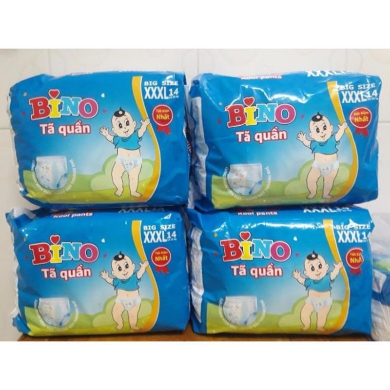 ( 4 bịch ) Tã Quần Bino SIZE XXXL 14 MIẾNG