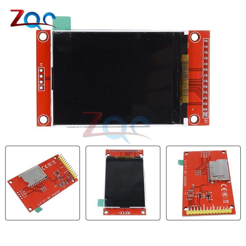 Mô Đun Cổng Sạc Lcd 2.4 "2.4" 240x320 Spi Tft + 5v / 3.3v Pbc Micro Sd Ili9341