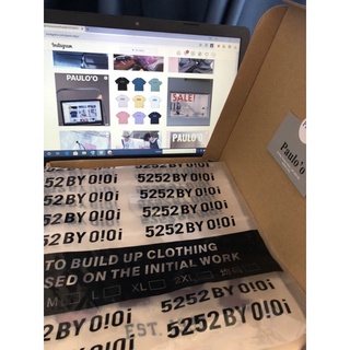 Áo thun brand Hàn 5252byO!Oi( tặng kèm sticker theo hãng )