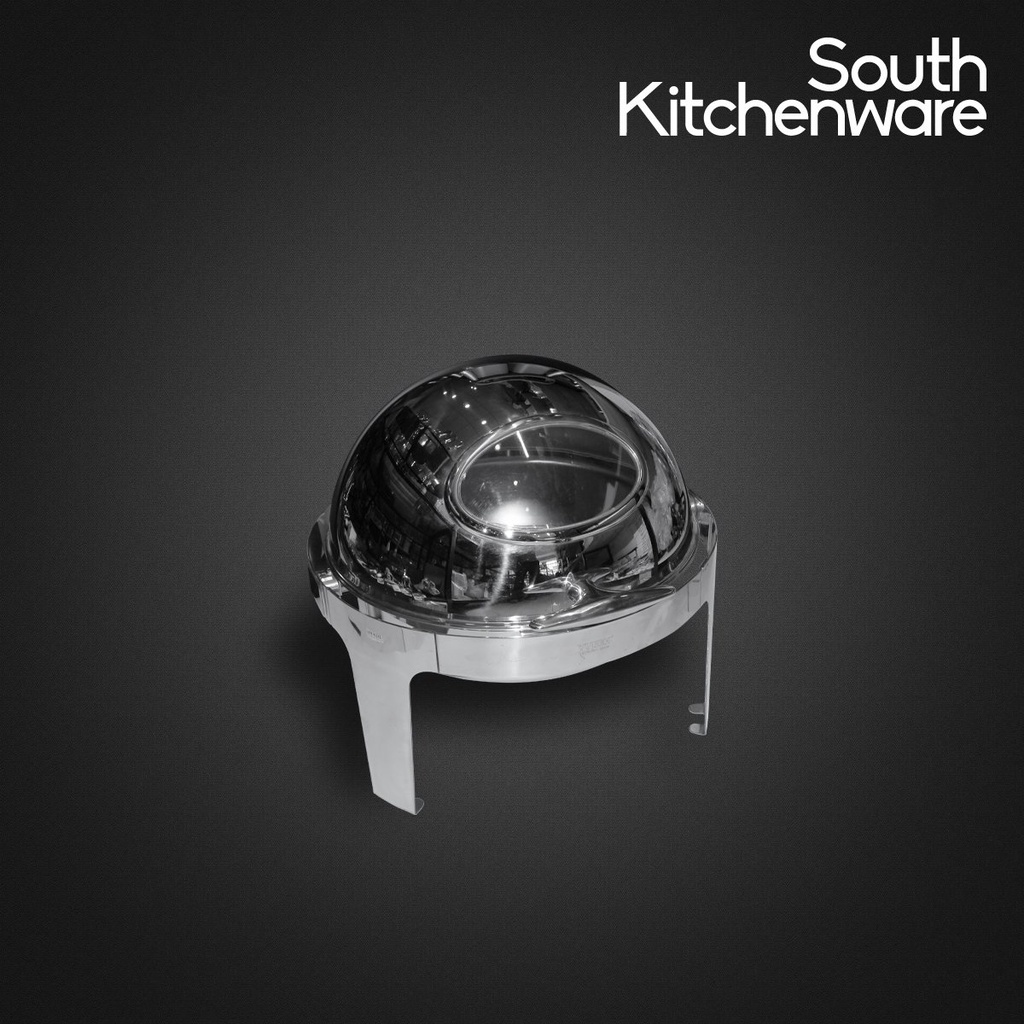 Nồi hâm buffet Atosa tròn nắp kiếng có khung chân AT 51393