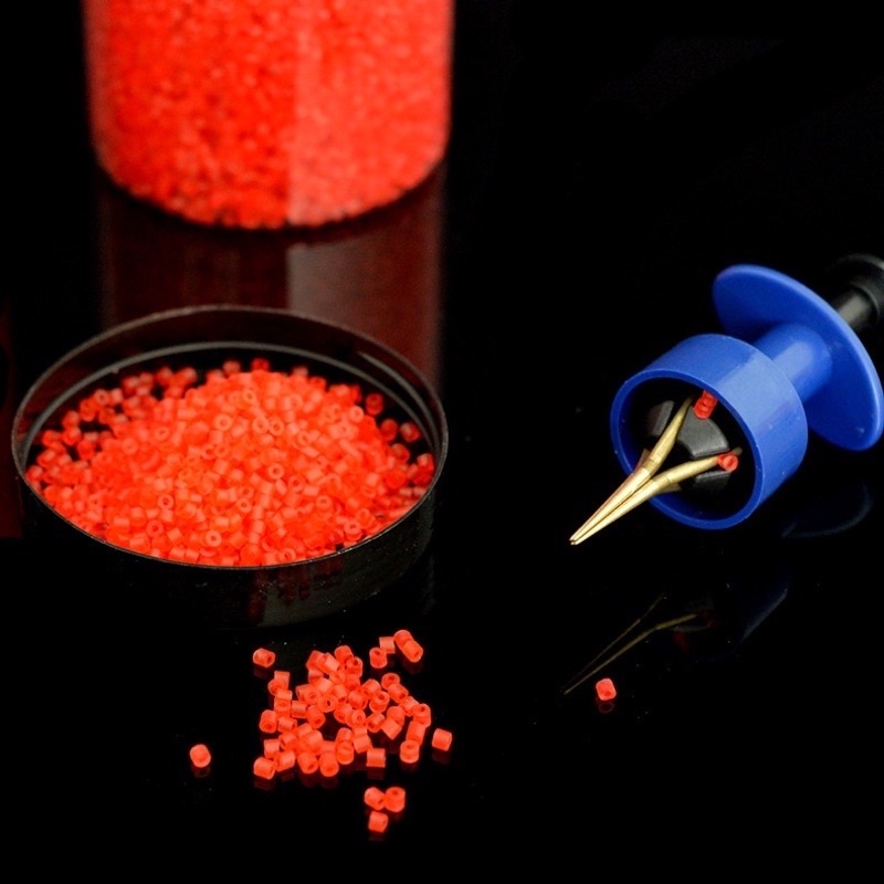Lọ 4000 dây chun + kẹp mồi câu