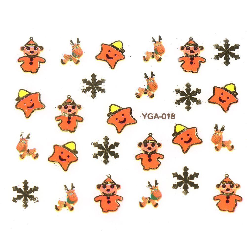 ME Set 24 Miếng Dán Móng 3D Chủ Đề Giáng Sinh