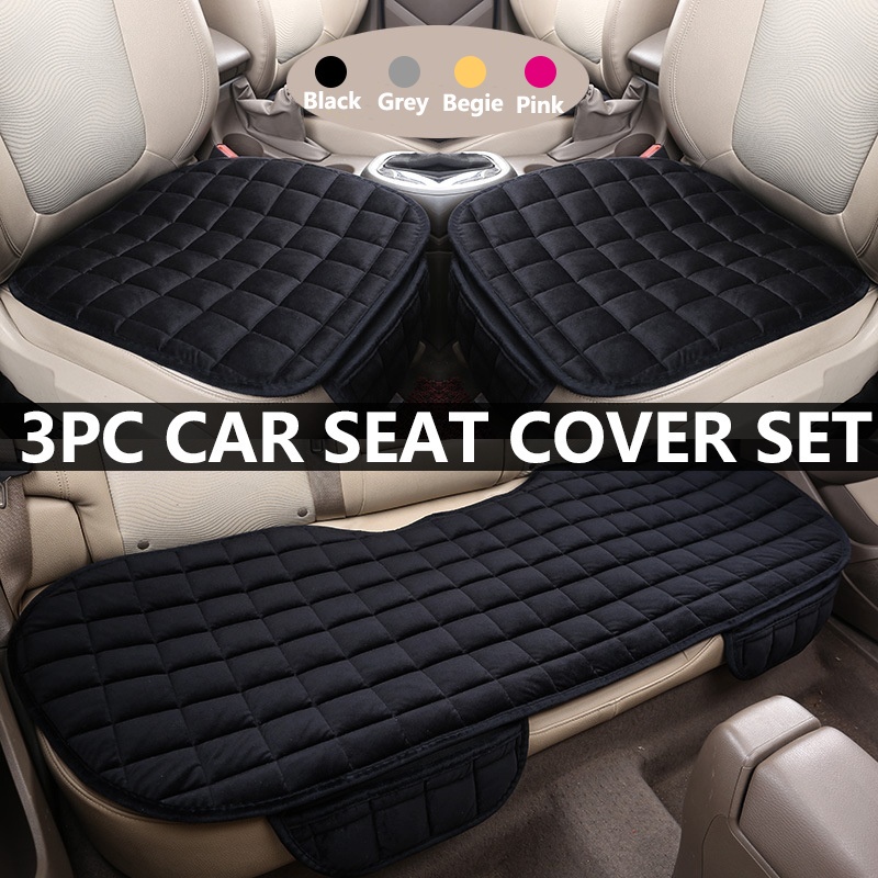 Bọc ghế ô tô Phổ thông sang trọng không trơn trượt Bộ đệm bảo vệ ghế với bộ lưu trữ Bỏ túi phụ kiện nội thất ô tô Thảm tấm