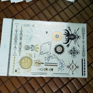 Hình xăm dán flashtattoo mix henna