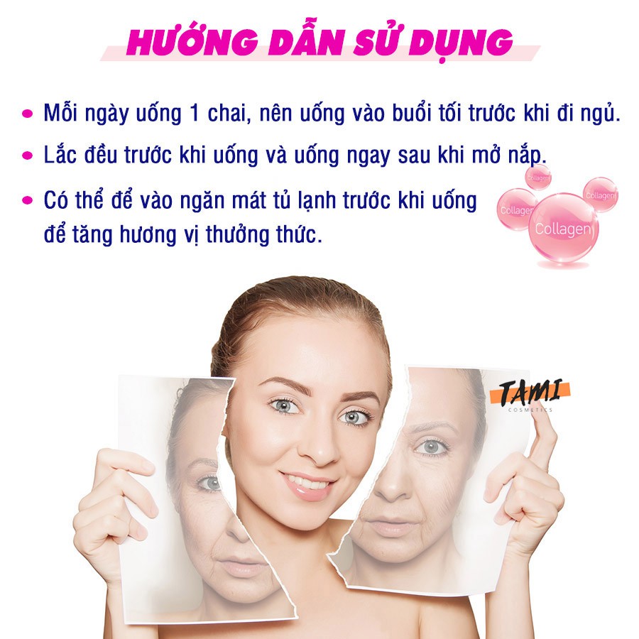 Collagen dạng nước DHC Nhật Bản làm đẹp và trẻ hóa da bổ sung vitamin C thực phẩm chức năng hộp 10 lọ TM-DHC-CB7