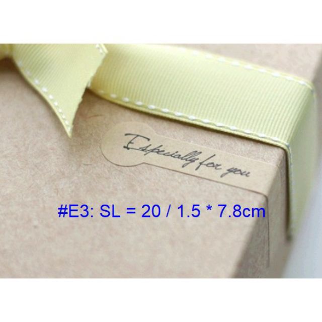 SỈ 2.5K Bìa 20 miếng dán sticker kraft ESPECIALLY FOR YOU E3 | BigBuy360 - bigbuy360.vn
